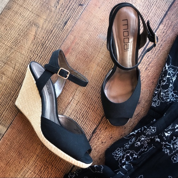 Moda Spana Shoes - ✨ESPADRILLE WEDGES W/Peep Toe